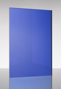 specchio colorato argentato blu cobalto